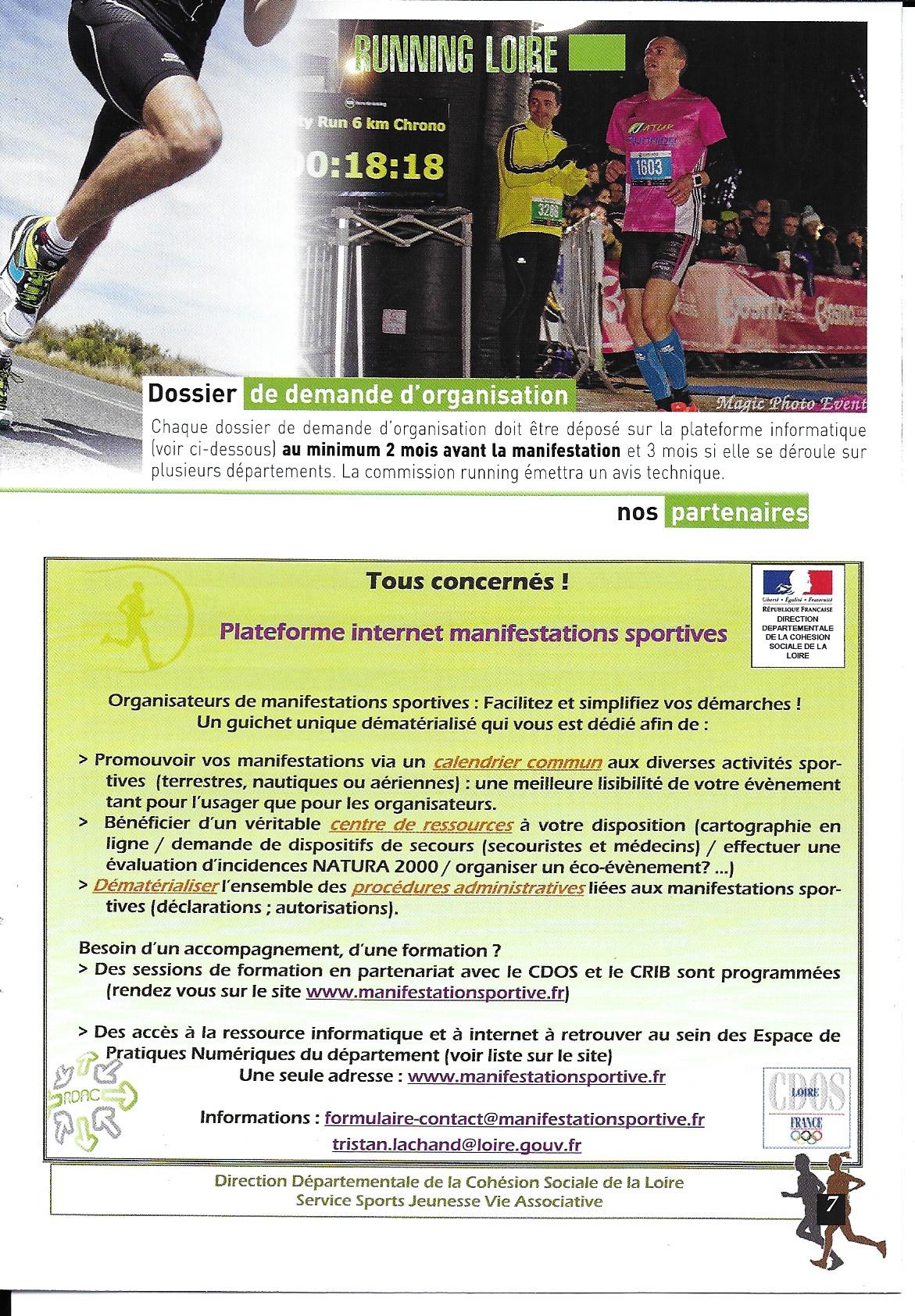 Running Loire Haute Loire - Calendrier 2022